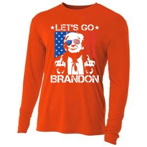 LetS Go Brandon Pro Trump 2024 Flag Anti Joe Biden Gift Cooling Performance Long Sleeve Crew