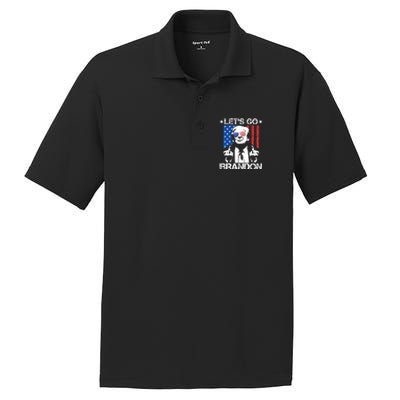 LetS Go Brandon Pro Trump 2024 Flag Anti Joe Biden Gift PosiCharge RacerMesh Polo