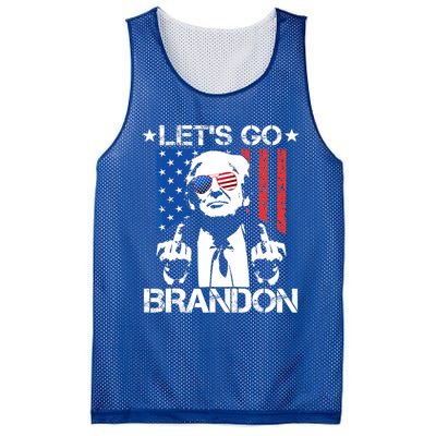 LetS Go Brandon Pro Trump 2024 Flag Anti Joe Biden Gift Mesh Reversible Basketball Jersey Tank