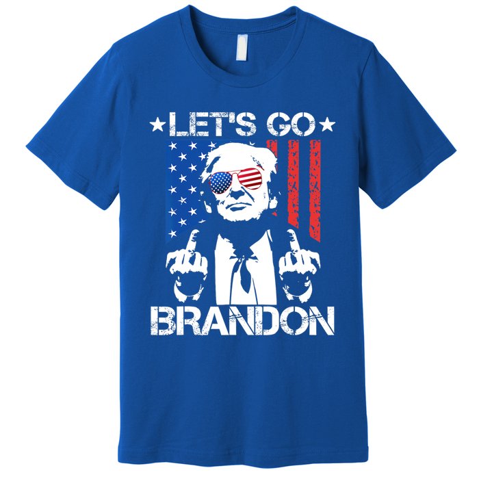 LetS Go Brandon Pro Trump 2024 Flag Anti Joe Biden Gift Premium T-Shirt