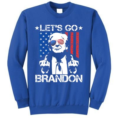 LetS Go Brandon Pro Trump 2024 Flag Anti Joe Biden Gift Tall Sweatshirt