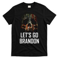 Let's Go Brandon American Grunge Skull T-Shirt