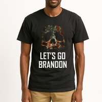 Let's Go Brandon American Grunge Skull Tall T-Shirt