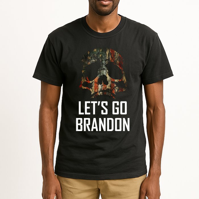 Let's Go Brandon American Grunge Skull Tall T-Shirt