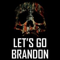 Let's Go Brandon American Grunge Skull Tall T-Shirt