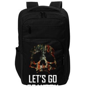 Let's Go Brandon American Grunge Skull Impact Tech Backpack