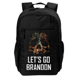 Let's Go Brandon American Grunge Skull Daily Commute Backpack