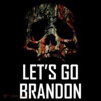 Let's Go Brandon American Grunge Skull 7-Panel Snapback Hat
