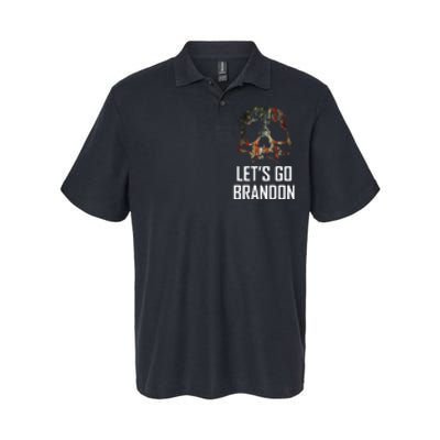 Let's Go Brandon American Grunge Skull Softstyle Adult Sport Polo