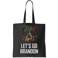 Let's Go Brandon American Grunge Skull Tote Bag