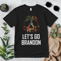Let's Go Brandon American Grunge Skull Premium T-Shirt