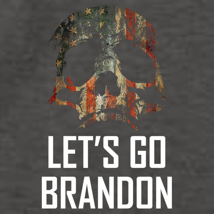 Let's Go Brandon American Grunge Skull Vector Backpack