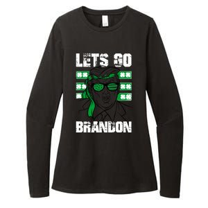 Lets Go Brandon St Patrick's Day Trump Beer America Flag Womens CVC Long Sleeve Shirt