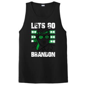 Lets Go Brandon St Patrick's Day Trump Beer America Flag PosiCharge Competitor Tank