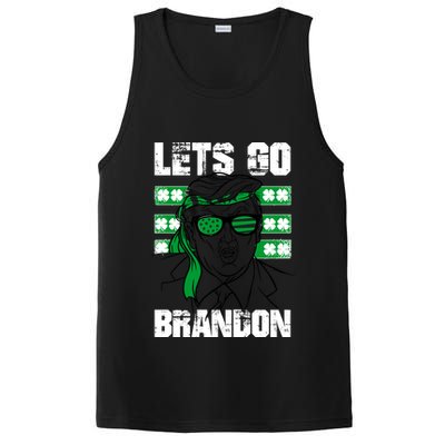 Lets Go Brandon St Patrick's Day Trump Beer America Flag PosiCharge Competitor Tank