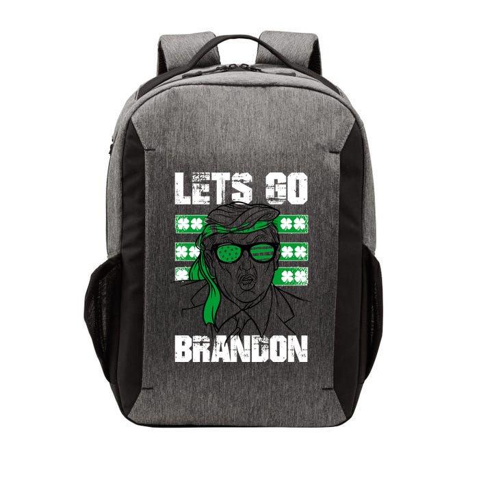 Lets Go Brandon St Patrick's Day Trump Beer America Flag Vector Backpack