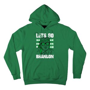 Lets Go Brandon St Patrick's Day Trump Beer America Flag Hoodie