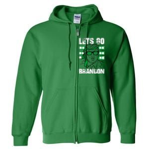 Lets Go Brandon St Patrick's Day Trump Beer America Flag Full Zip Hoodie