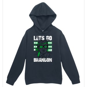 Lets Go Brandon St Patrick's Day Trump Beer America Flag Urban Pullover Hoodie