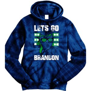 Lets Go Brandon St Patrick's Day Trump Beer America Flag Tie Dye Hoodie