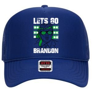 Lets Go Brandon St Patrick's Day Trump Beer America Flag High Crown Mesh Back Trucker Hat