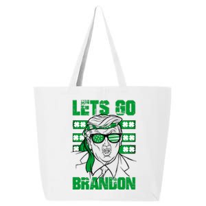 Lets Go Brandon St Patrick's Day Trump Beer America Flag 25L Jumbo Tote