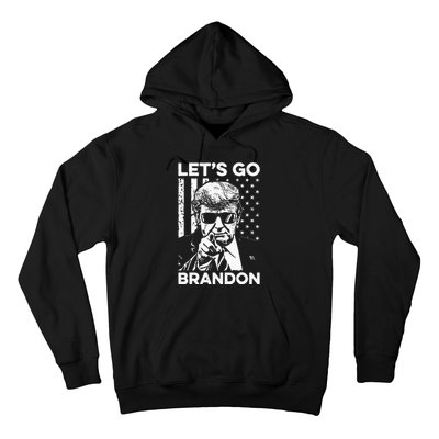 Let’s Go Brandon Conservative USA Flag Funny Donal Trump Hoodie