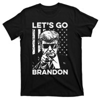 Let’s Go Brandon Conservative USA Flag Funny Donal Trump T-Shirt