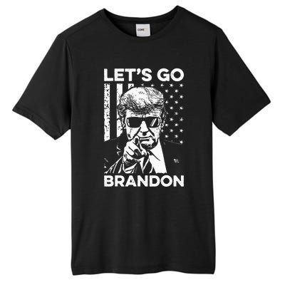 Let’s Go Brandon Conservative USA Flag Funny Donal Trump Tall Fusion ChromaSoft Performance T-Shirt