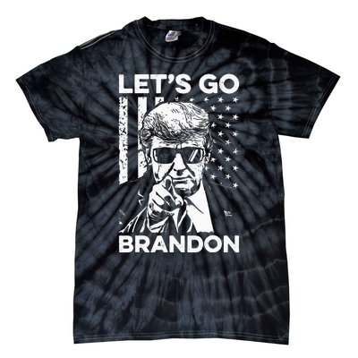 Let’s Go Brandon Conservative USA Flag Funny Donal Trump Tie-Dye T-Shirt