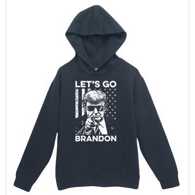 Let’s Go Brandon Conservative USA Flag Funny Donal Trump Urban Pullover Hoodie