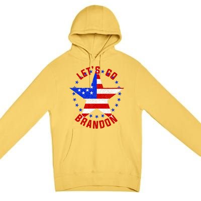 Lets Go Brandon LGB FBJ USA Star Flag Premium Pullover Hoodie