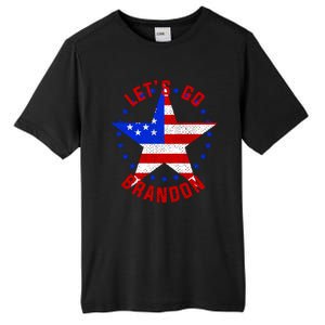 Lets Go Brandon LGB FBJ USA Star Flag Tall Fusion ChromaSoft Performance T-Shirt