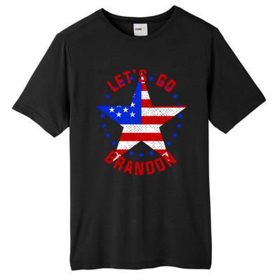 Lets Go Brandon LGB FBJ USA Star Flag Tall Fusion ChromaSoft Performance T-Shirt