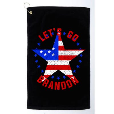 Lets Go Brandon LGB FBJ USA Star Flag Golf Towel