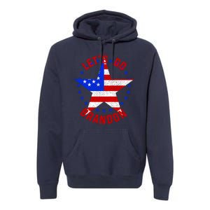 Lets Go Brandon LGB FBJ USA Star Flag Premium Hoodie