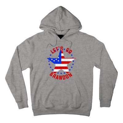 Lets Go Brandon LGB FBJ USA Star Flag Hoodie