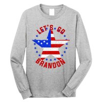 Lets Go Brandon LGB FBJ USA Star Flag Long Sleeve Shirt