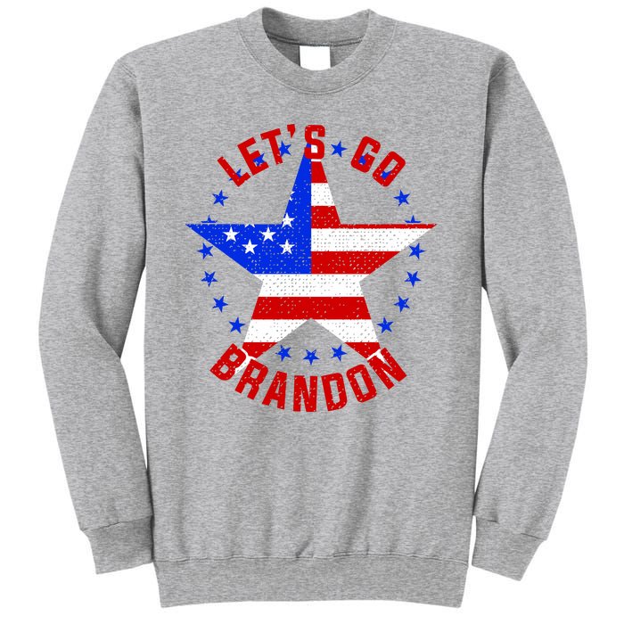 Lets Go Brandon LGB FBJ USA Star Flag Sweatshirt