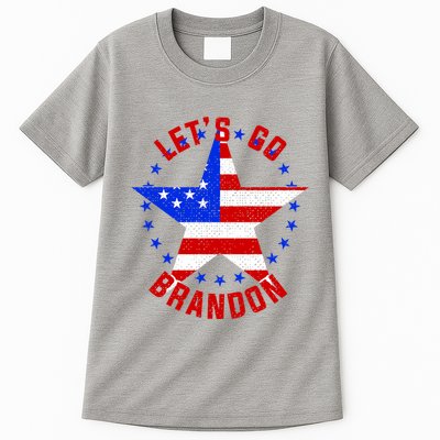 Lets Go Brandon LGB FBJ USA Star Flag Tall T-Shirt