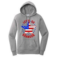 Lets Go Brandon LGB FBJ USA Star Flag Women's Pullover Hoodie