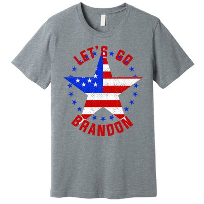 Lets Go Brandon LGB FBJ USA Star Flag Premium T-Shirt