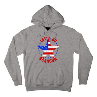 Lets Go Brandon LGB FBJ USA Star Flag Tall Hoodie