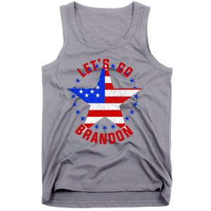 Lets Go Brandon LGB FBJ USA Star Flag Tank Top