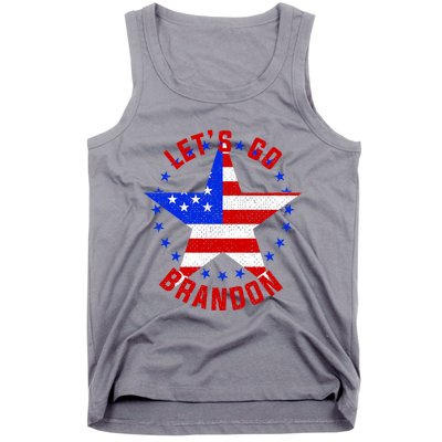 Lets Go Brandon LGB FBJ USA Star Flag Tank Top