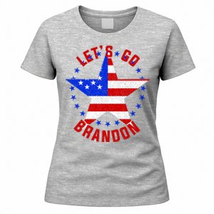 Lets Go Brandon LGB FBJ USA Star Flag Women's T-Shirt