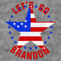 Lets Go Brandon LGB FBJ USA Star Flag Womens T-Shirt