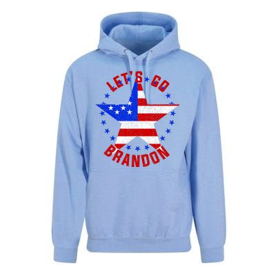 Lets Go Brandon LGB FBJ USA Star Flag Unisex Surf Hoodie