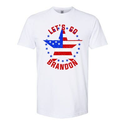 Lets Go Brandon LGB FBJ USA Star Flag Softstyle® CVC T-Shirt