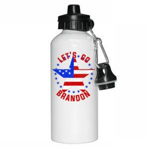 Lets Go Brandon LGB FBJ USA Star Flag Aluminum Water Bottle